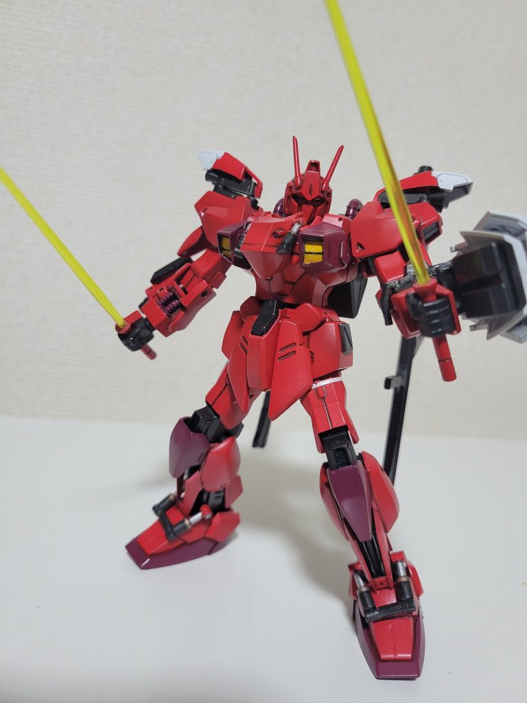 作ってたらアメイジングレッドウォーリアが発売されるというね…  アメイジングレッドウォーリアと一緒に…