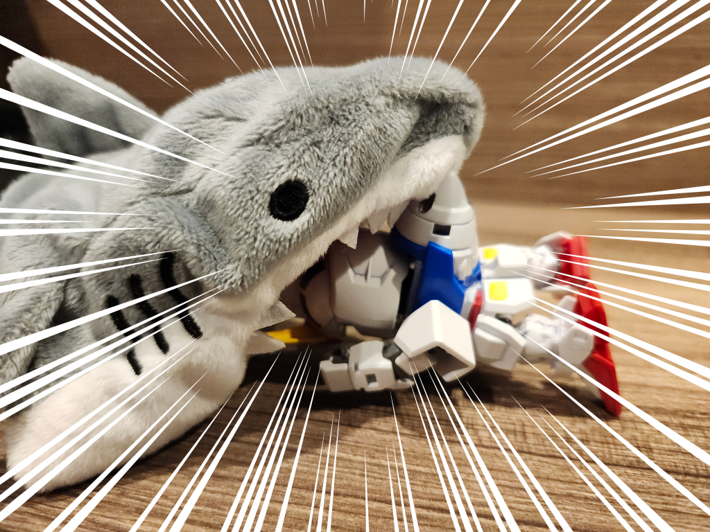 唐突にサメに喰われるのだ!Oガンダム「あぁぁぁぁぁっ〜!!」