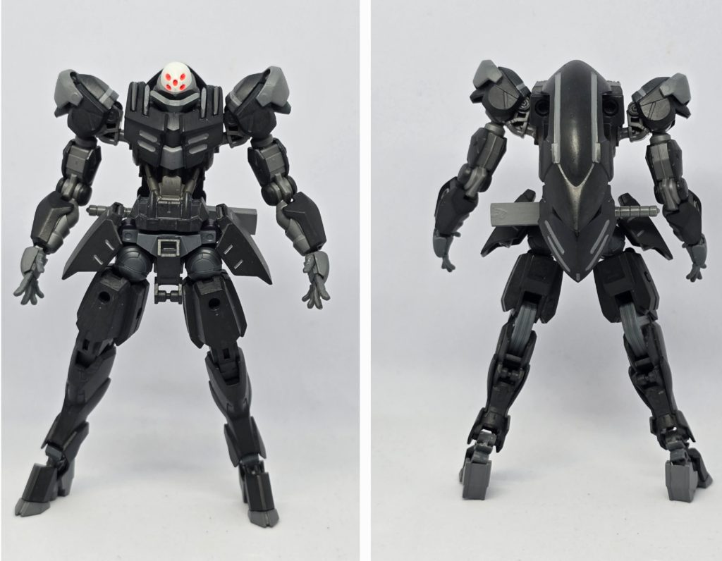 装甲展開状態頭部が露出した事により、よりセンサーの感度が高くなり、より正確な攻撃が可能になります。