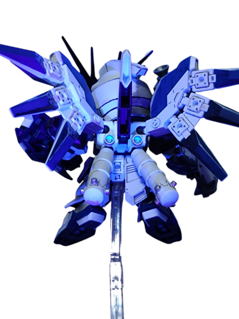 バックショット。これもブラックライト使用。