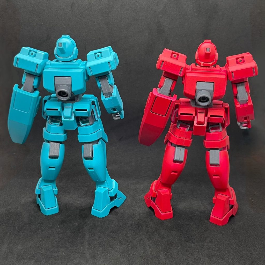 AG 1/144 RGE-B790 Genoace Twin Flame Unit 1 (Red) and Unit 2 (Blue)–4枚目/制作者：RedHaro86