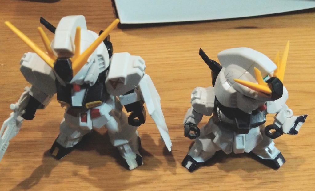 元 の νガンダムくん と最適化したνガンダムくん の違いが。。。