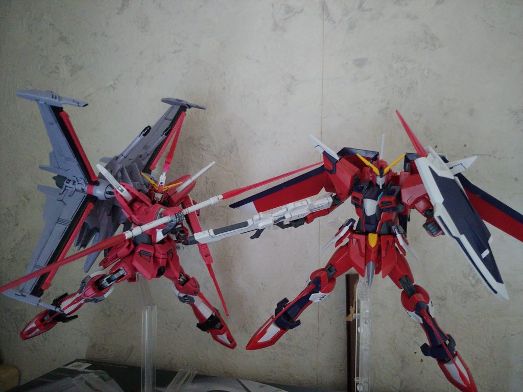 ジャスティス2機  揃い踏み来年の映画でこのツーショットが観られるか？