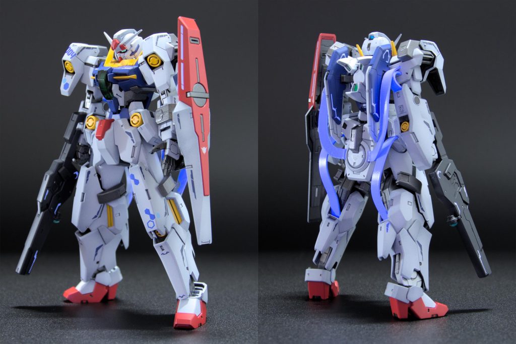 足先が小さかったりケーブルの干渉もあって、可動域はやや小さめ。いろいろポージングさせてみましたが素立ちが一番かっこいいかも?