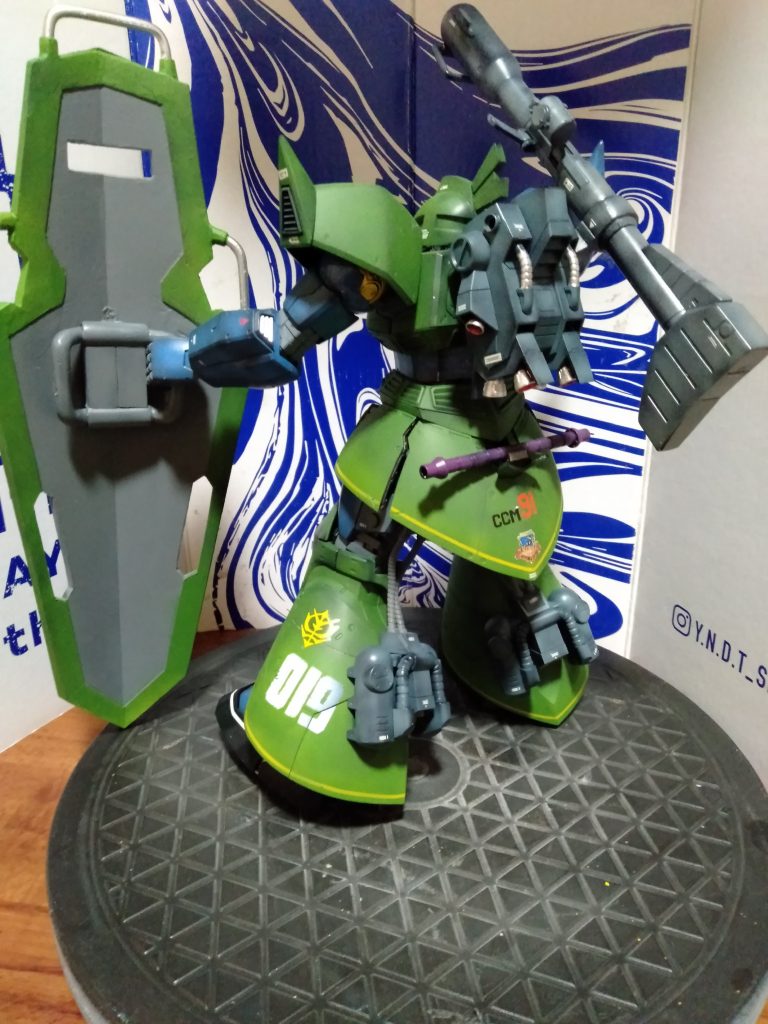 MG ゲルググキャノン1A型 ガーニム・ムフタール中尉専用機(MG MS-14B ユーマ・ライトニング専用高機動型ゲルググ改造)–7枚目/制作者:猫親父