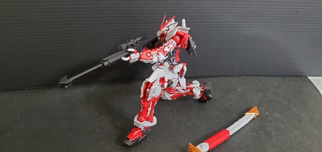 サイズ感ぴったりの100均セリアのライフルも似合ってました