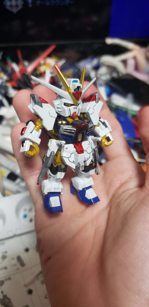 食玩 モビリティジョイントvol,8 ストライクフリーダムガンダム二式 筆塗り部分塗装–5枚目/制作者:きらひめ。