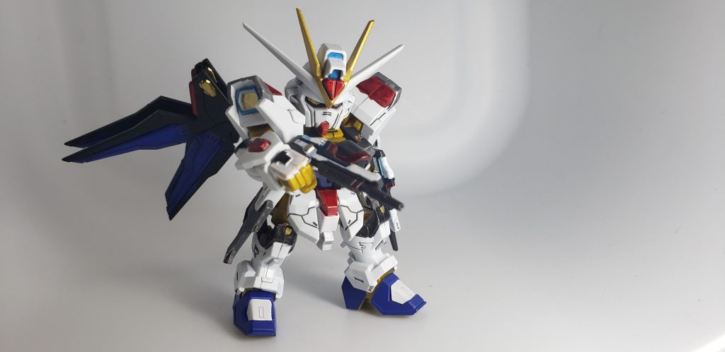 食玩 モビリティジョイントvol,8 ストライクフリーダムガンダム二式 筆塗り部分塗装–6枚目/制作者:きらひめ。