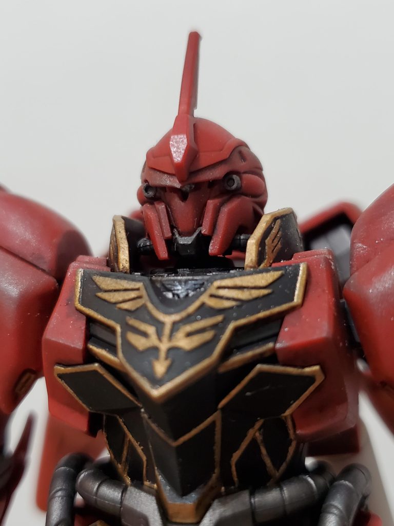 スペアパーツの方も先端シャープ化、つや消し、スミイレを施したけど…