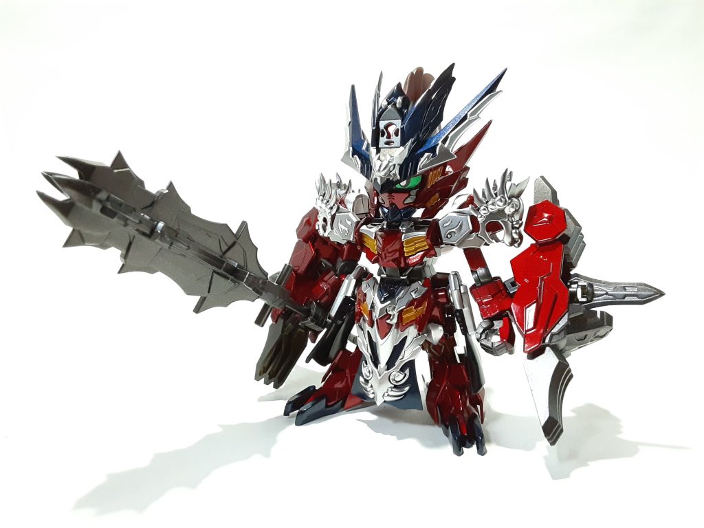 以前制作したアメイジングバルバトス同様キャンディ塗装で仕上げて差し色にシルバーを入れてメリハリをつけてみました