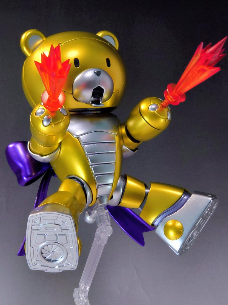 エフェクトパーツをクリアカラーで塗装して発射エフェクトに。