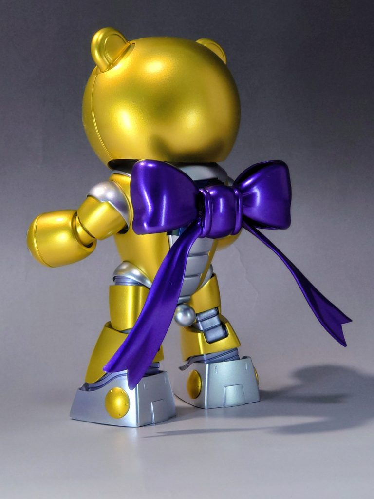 本体はスターブライトブラスとスターブライトシルバーで塗装。リボンはメタルバイオレットです。