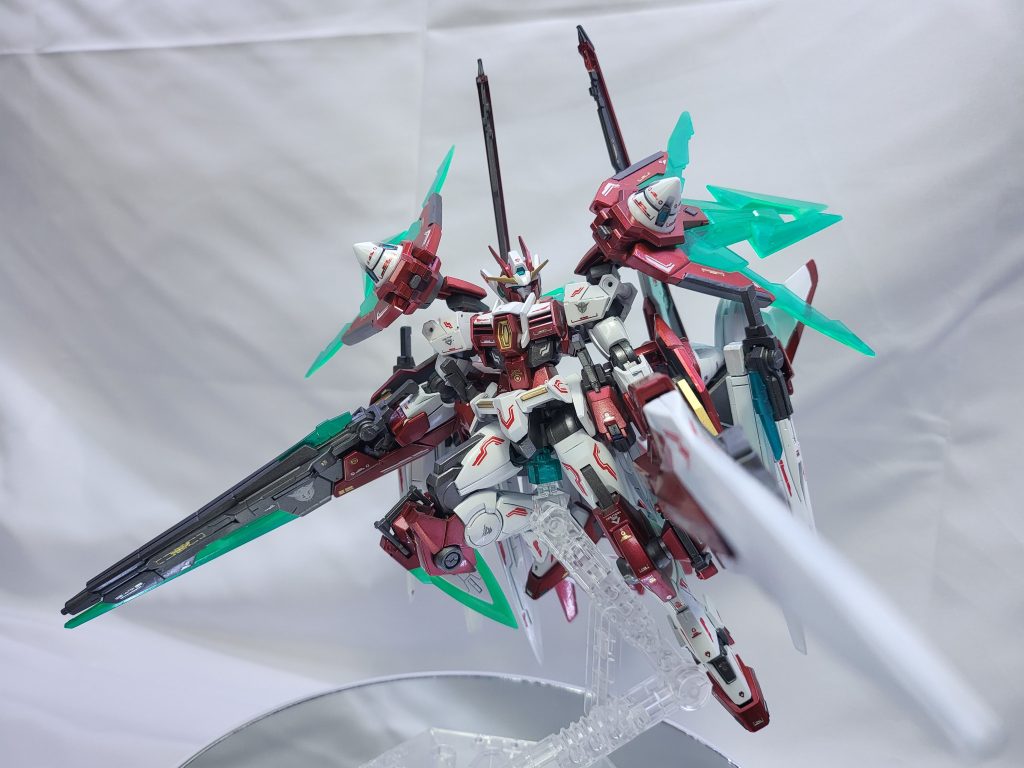 ダブルオーダイバーアークとセブンセード、オーライザーにザンライザー改造キットを使用。