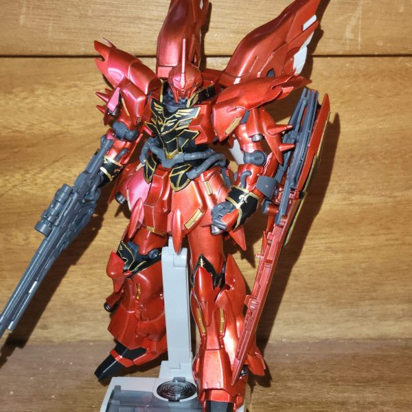 シナンジュ RG キャンディ塗装＋メタルパーツによるディテールアップ｜@ffxi1031さんのガンプラ作品｜GUNSTA（ガンスタ）