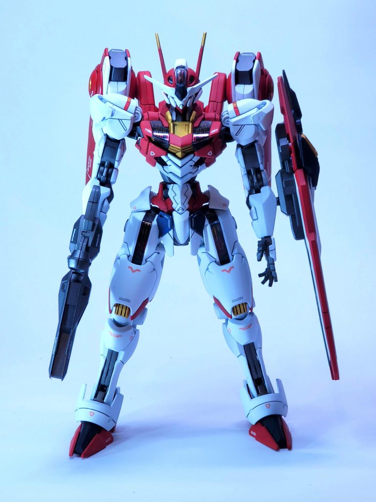 フライトユニットも一緒に作成しました。カラーはエアリアル似合わせてオリジナルカラーで塗装しています。