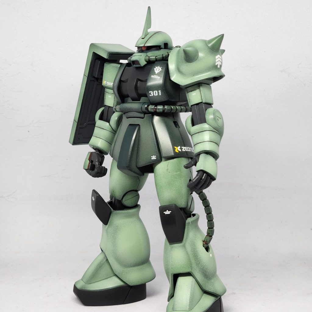 HGUC 1/144 MS-06S シャア専用ザクII(旧HG) 量産型カラー指揮官機仕様｜@shiva2さんのガンプラ作品｜GUNSTA（ガンスタ）