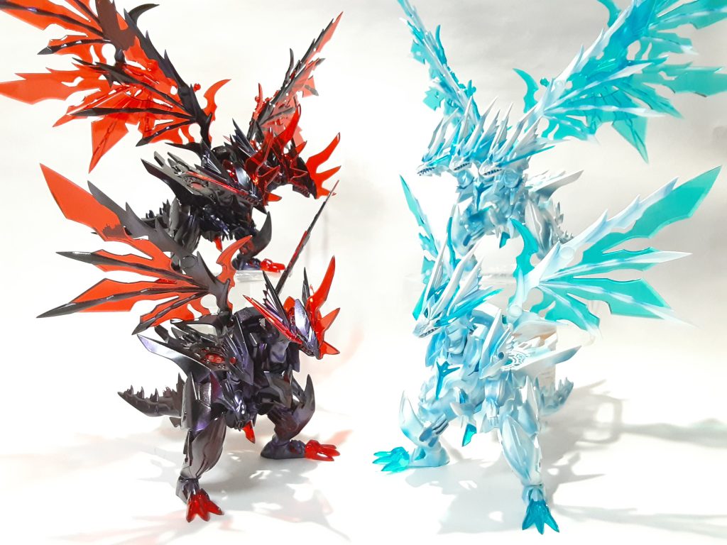 最後に今まで制作したドラゴン達を並べてみましたまた案が浮かんだら作りたいですね