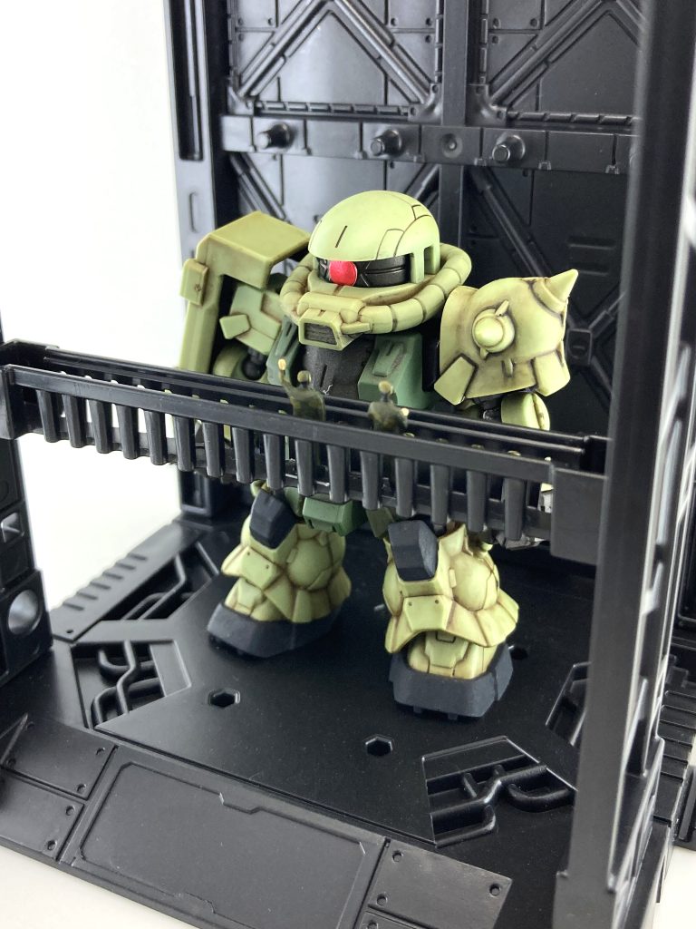 ミニチュアもおいてお手軽ジオラマ。以上です。最後までご覧頂きありがとうございます！