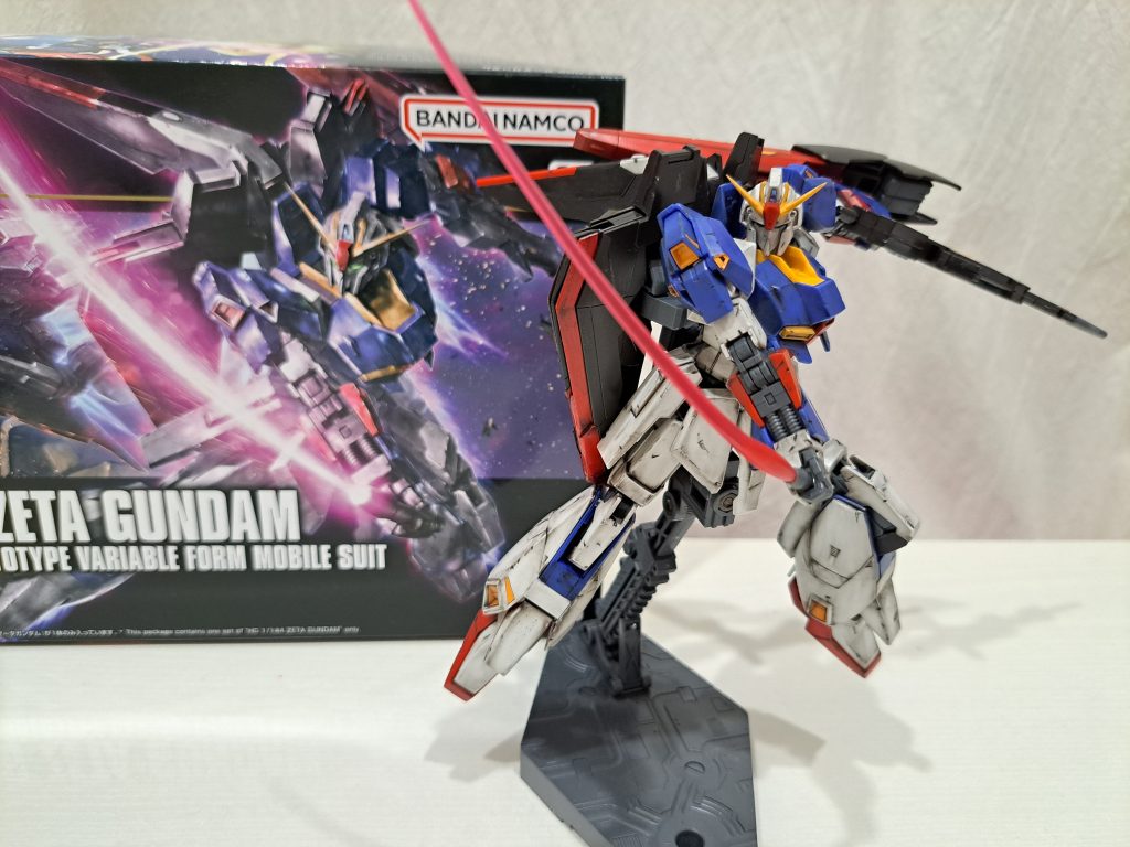 また、今回作成した作品は箱絵のダメージを真似して作成しましたが、ウェザリングやダメージ加工が楽しくてついついやりすぎちゃったかもしれません💦