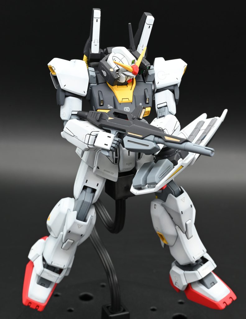 ビームライフルも がんばって塗り分けしました！