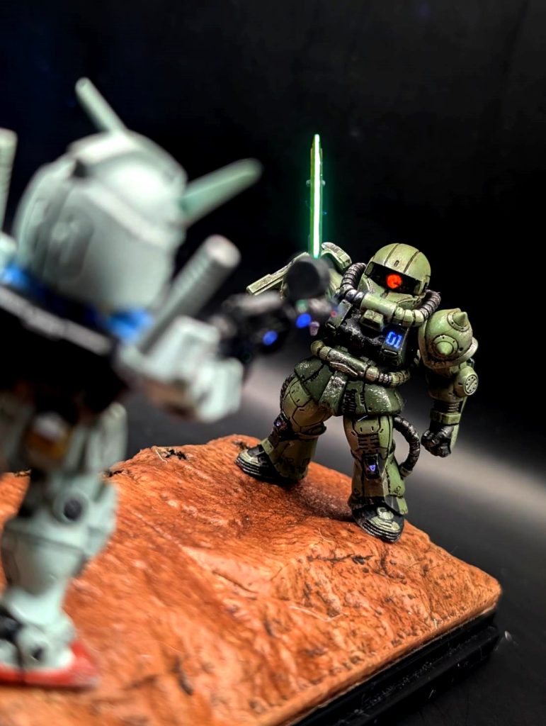 コンバージ＃26　ドアンザク＆ガンダム　ディティールアップ–8枚目/制作者：しうまい