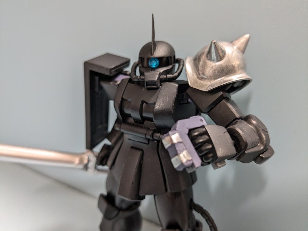 銀狼ザクのイメージ武器2、ヒートナックル。なんかそれっぽい武器の持ち手部分を加工。ヒートロッドもだけどヒートっていうっよりスタンって名前の方が合う気がする。('ω')