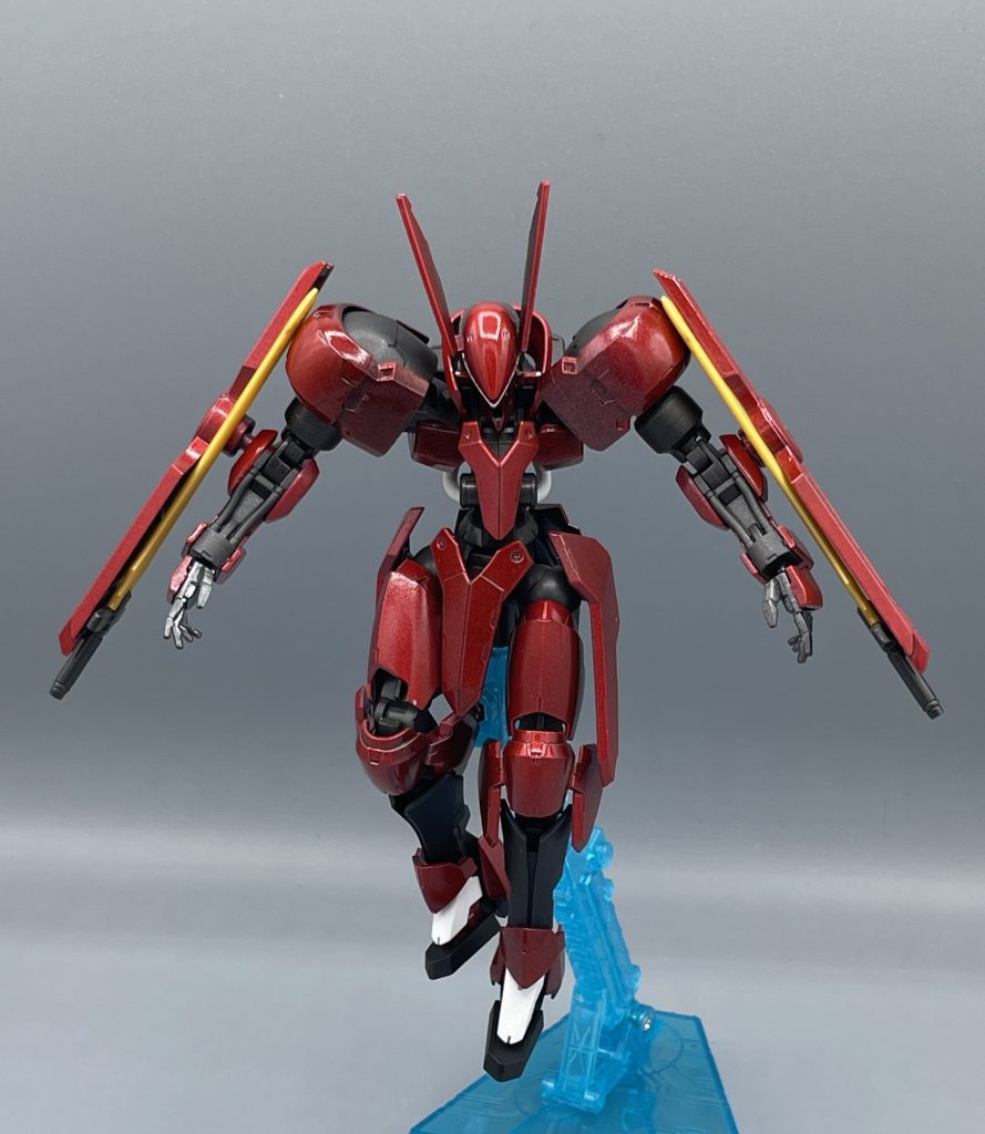 昔は模型=筆塗りが当たり前でスタンダードでした。ネットの発展・エアブラシと言う新しい技術の台頭に、私は勝手にコンプレックスを抱えました。その間、模型を楽しめていたかと言うと…(^^;笑 このグリムゲルデは、自分の中で認めたくない作品となり、長らく整理BOXの中に封印していました(笑)でも、不思議と捨てる気にはならなかったんですよね。今では、そうした葛藤も含めて作った宝物として、私にはコイツが輝いて見えます✨笑 今、ここGUNSTAやXで自分の作品を見てもらい、「筆塗りイイね」と褒めて頂ける機会も増えました。とっても幸せなことで、筆塗りが自分にとっての自信・アイデンティティーとなりました。エアブラシ・コンプレックスに悩んでいた過去の自分に、いまの幸せな自分を見せてあげたい(*^▽^*)♪ たかが趣味に大げさな・・・とも思うのですが、自分にとって”模型趣味”とは共に人生を歩んできた相棒のような存在で、切っても切れない存在です。 こんなイチ素人の自分語りにここまでお付き合い下さった方、居られましたら本当にありがとうございます。あなたが見て下さるから、私は自分の筆塗りに少しの自信を持つことが出来ました。 筆モデラ―として自信を持ち、見て下さることが居ることに感謝を忘れず、もっともっと筆塗りを上手くなりたいです。そして、趣味なんだから”楽しく遊ぶ”を一番のモットーにしていきたいと思います。 これからも、未熟な筆モデラ―・キャンプラにご指導ご鞭撻をよろしくお願いします。そして、模型仲間として一緒に趣味を楽しんでいきましょう(≧▽≦)♪♪最後までご覧いただき、ありがとうございました!!