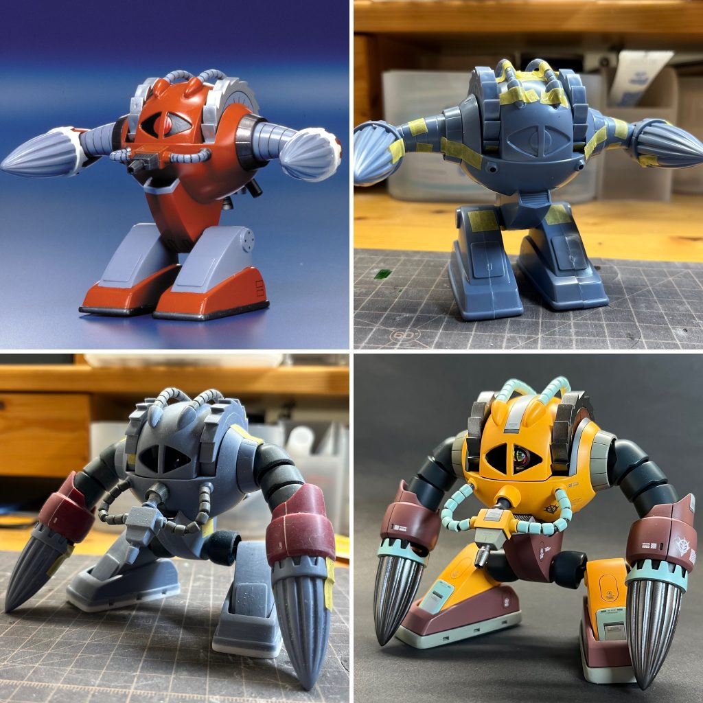 主にズゴックのパーツをミキシングして工作しました。