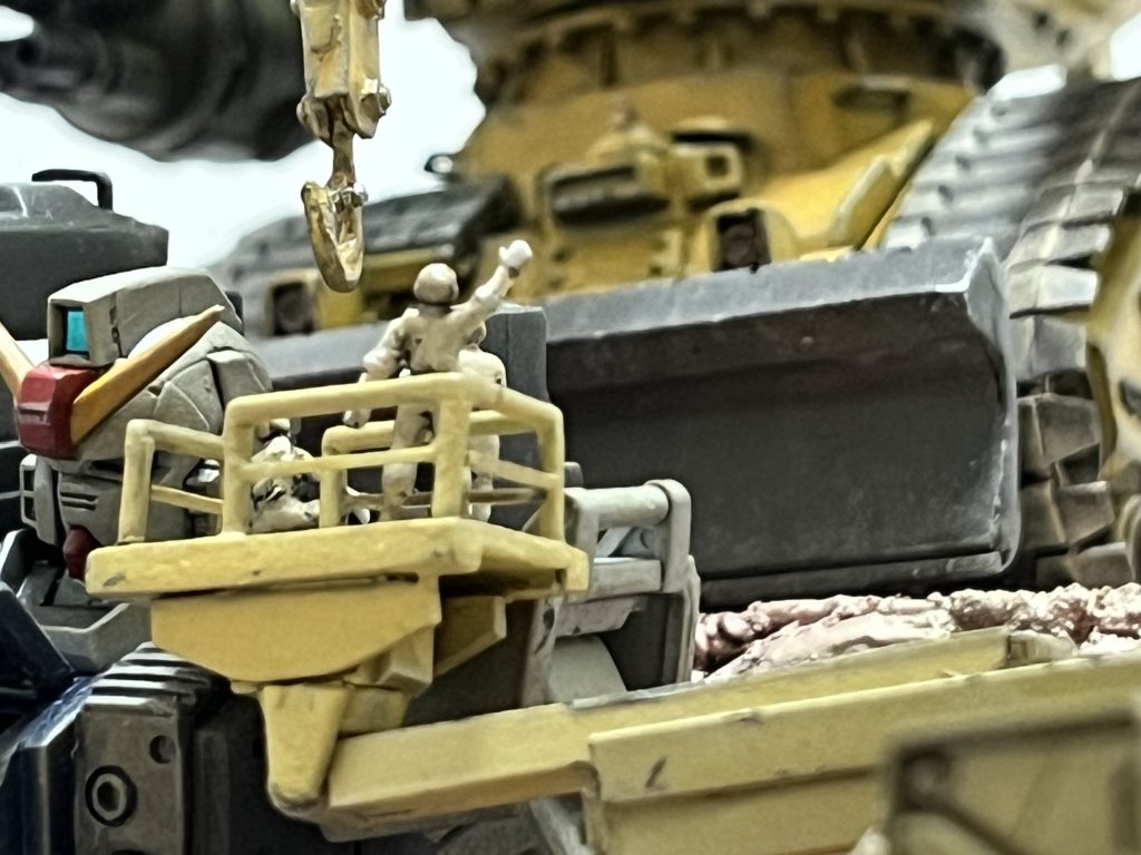 《ジオラマ》第08MS小隊-第2弾「嵐の中で輝いて」…ベルゲガンタンク/エコプラガンタンクを大改造(*・ω・)ノ–8枚目/制作者:RaMuShizu