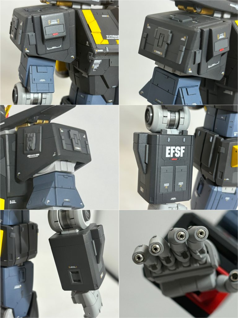 腕部ディテールアップ状況。