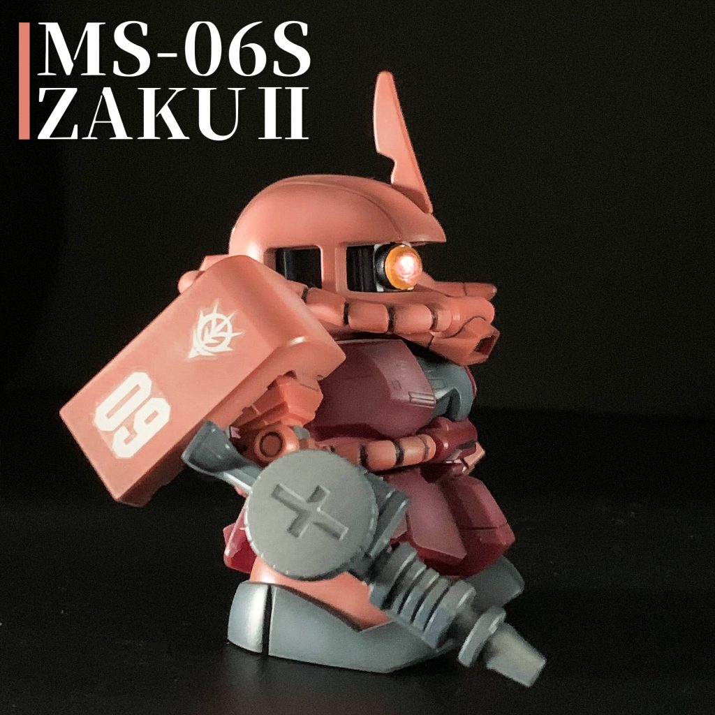 SDシャア専用ザク BB戦士231 ザクII S型 MS-06S ZAKUⅡ–3枚目/制作者:むいち