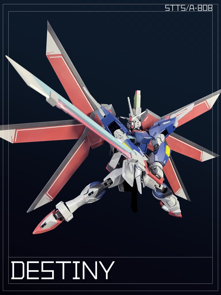 後にエルドア地区の戦闘で撃墜される「STTS-808」だが、機体と搭乗者の親和性の低さが撃墜要因の1つとされる。仮に搭乗者の適正と合致した機体仕様であったのなら、機体の辿る¨運命¨も変わっていたのだろうか。The “STTS-808” is a new type of “C.O.M.P.S.” MS, but is later shotdown, and its low affinity with the pilot is said to be one of the reasons for the shot-down. If the specifications of the aircraft had been in line with the pilot's aptitude to fly it, would its ¨Destiny¨ have changed?