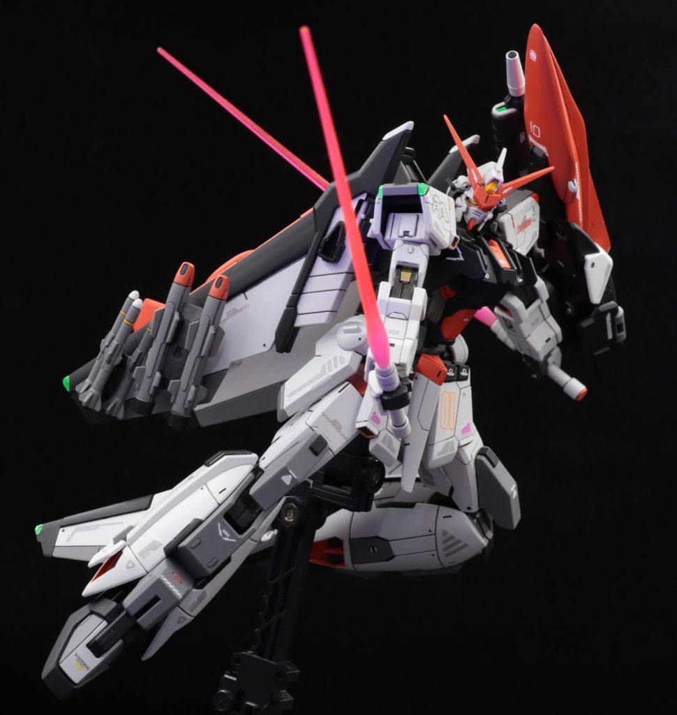 二刀流。アカツキにように2本を連結させることも考えましたが、製作ペース的に断念しました。