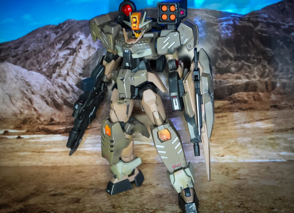 併せて軽くジオラマも作成、背景はガンダムecoイベントで頂いた背景シートです☺️