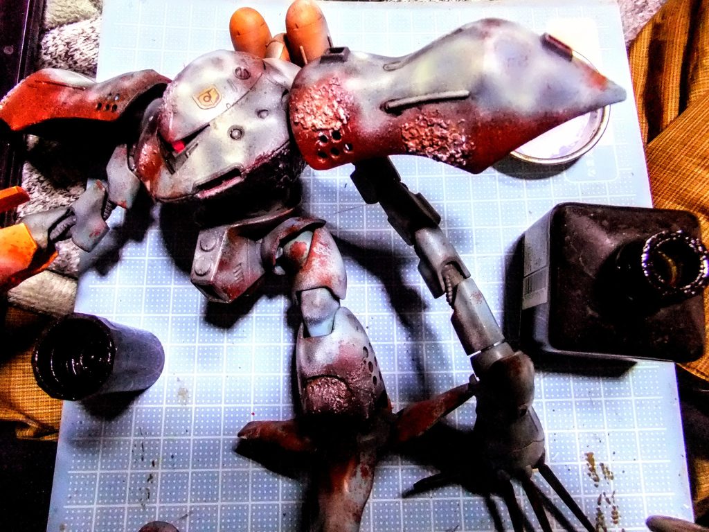 クレオス ウェザリングカラー グラウンドブラウンで追い?ウォッシングを行いマス💦