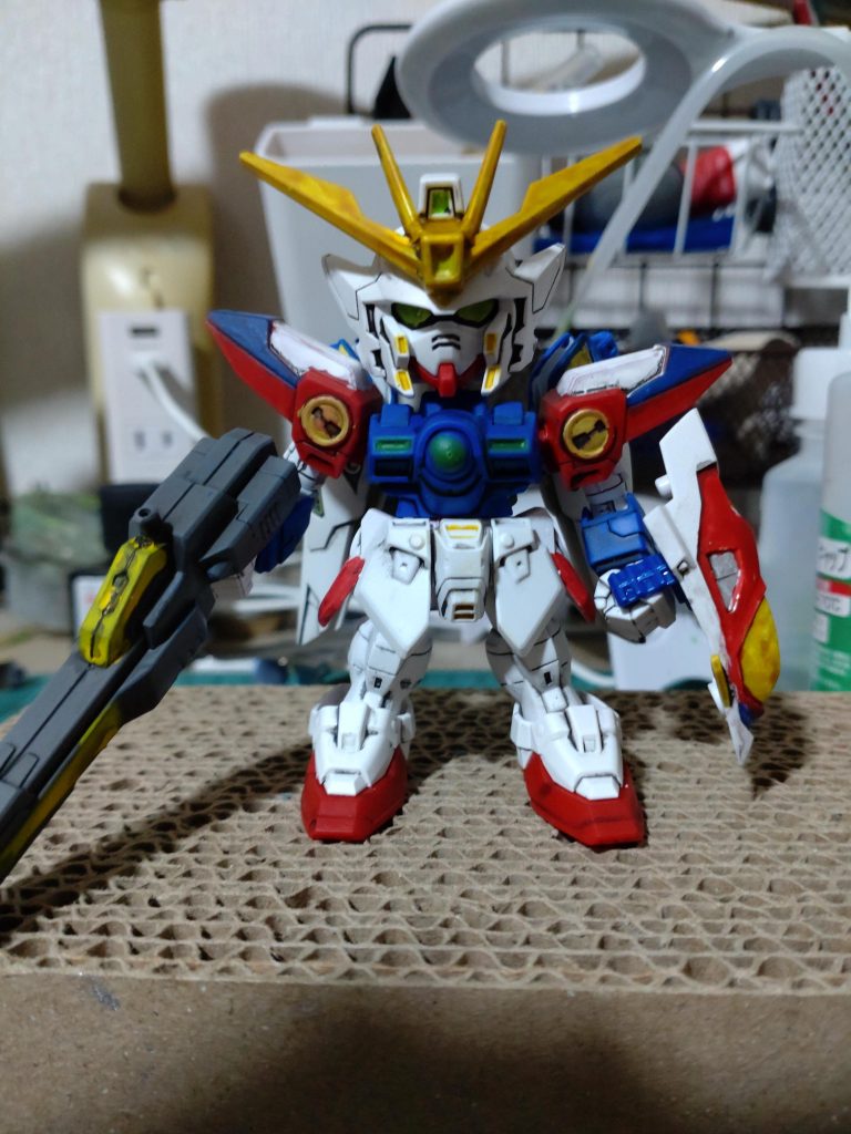 何しろ色がのらないというか…垂れるわ…滲むわ…つや消しで誤魔化す