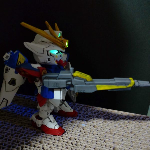 筆塗り練習　SDウイングガンダム