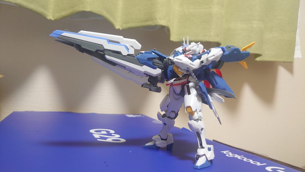 杖の融解待ったなし、最大出力による接地射撃姿勢。例の詠唱BGMと共に敵や戦艦が霧散していきます。銃身のガンビットもそれぞれ射撃している想定で、この時は本体の防御能力は最低限しかありません。やはり「虎の子」の一撃はロマンですね。