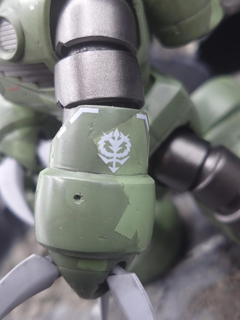 腕は焼鉄色と余ってたデカール