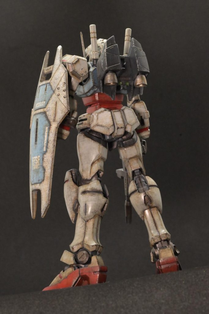 バックショット控えめに汚しています