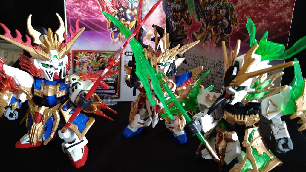 関羽ニューの説明書イラストポーズ（背景）再現！三国志詳しくないけど、義兄弟の誓い的なヤツってことでいいですか？