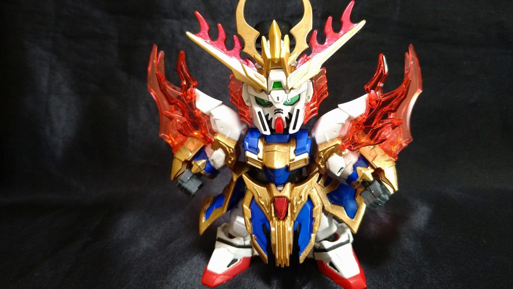 張飛ゴッドガンダム！意外と塗るトコ多くて3体の中では一番色分けしたかも？ゴッドガンダムは個人的に結構好きです