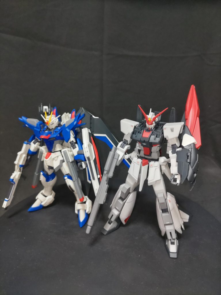 hライジングフリーダムガンダムとツーショット