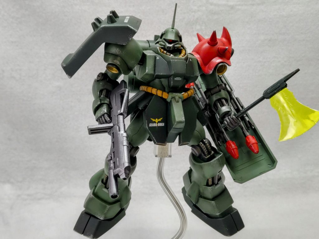 リアルタッチマーカーでのウォッシングで随分重厚感が出せたと思いますがどうでしょうか?渋く仕上げたかったのでバーニアはイエローではなくつや消しゴールドにしました。