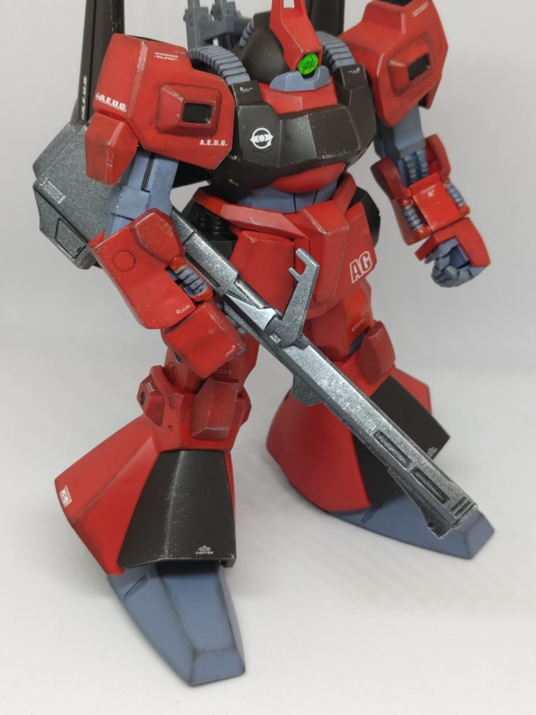 クレイバズーカはガンメタルとドライブラシ。タミヤのガンメタルは全てを解決する(zaku-kao2)