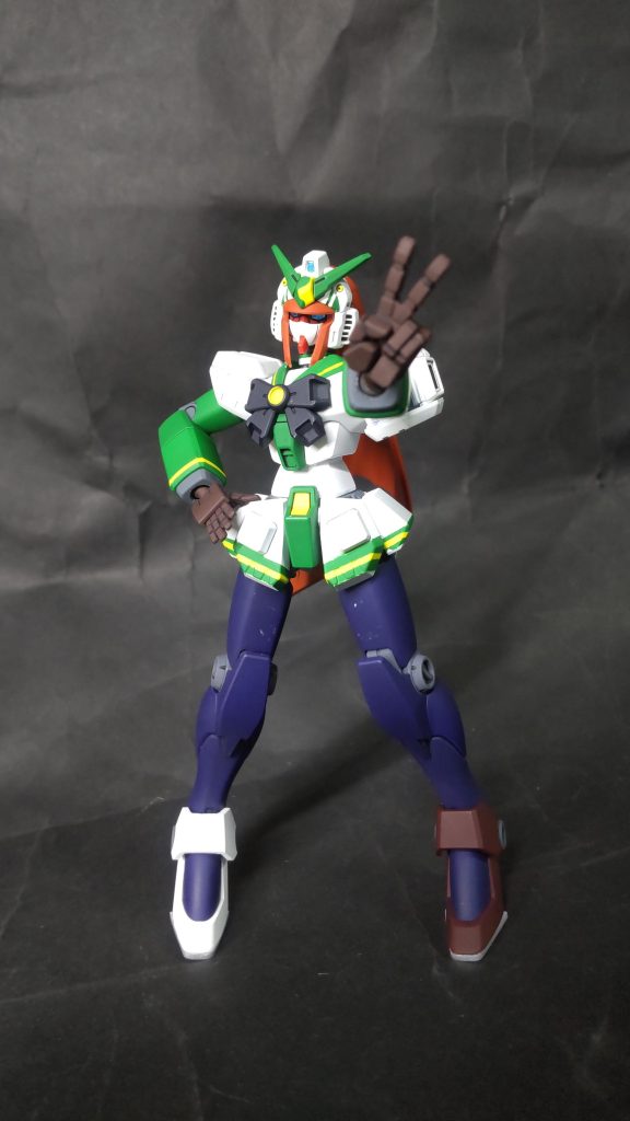 ピースの手も一応塗装してますw