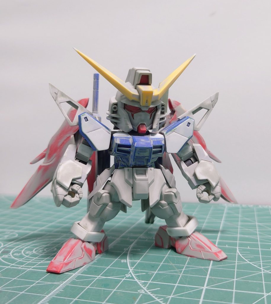 サフ前の状態。手の甲が直線的な物だったり一部ディテールはまだ追加してない時の物。