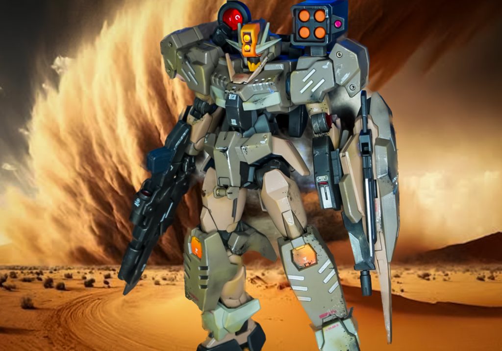 二つ名『ダストストームブレーカー』っぽく背景を変更してみました。