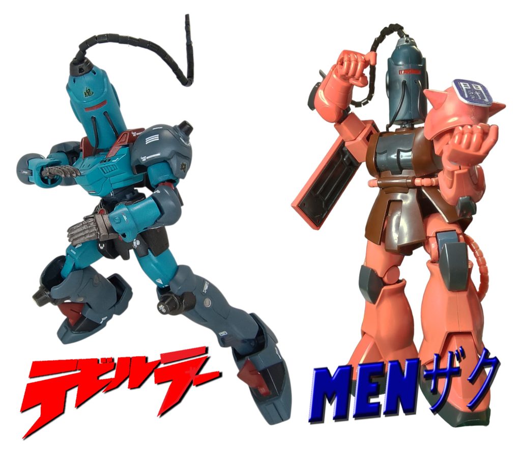 おまけ功夫といえばラーメンマンですね、以前ウォーズマンの投稿で参戦した超手抜きMENザクさんのヘッドを移植してデビル・ラー誕生！