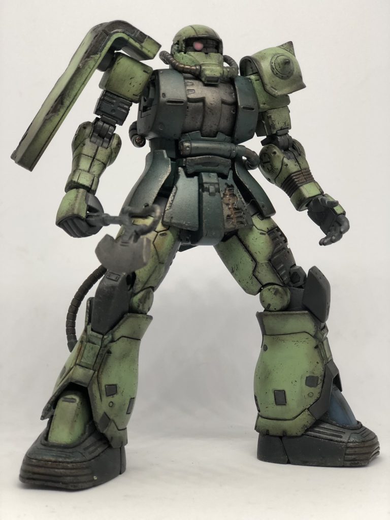 HG　ドアン専用ザク　アクリジョン筆塗